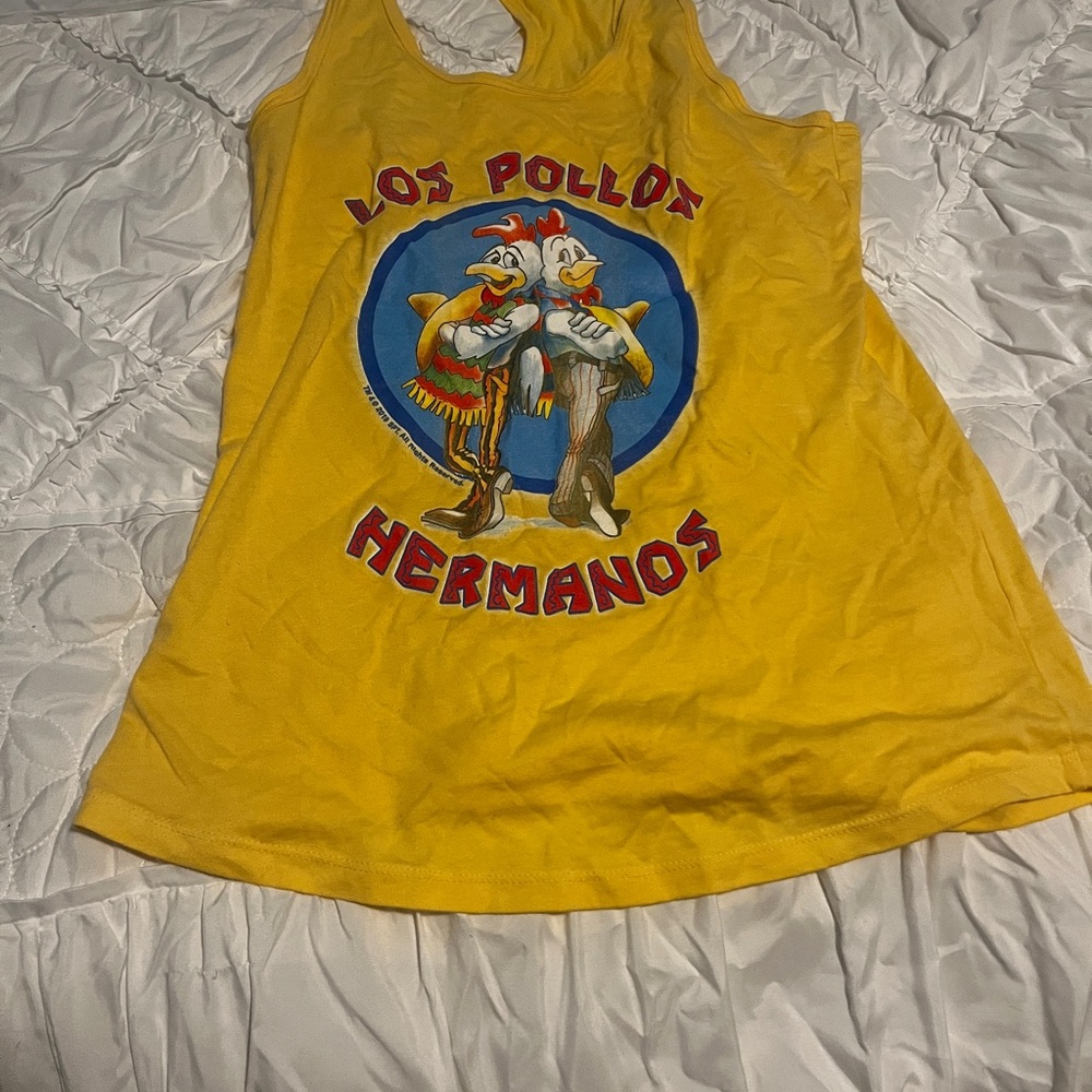 Next Level Apparel Yellow Blue Tank Top Los Pollos Hermanos